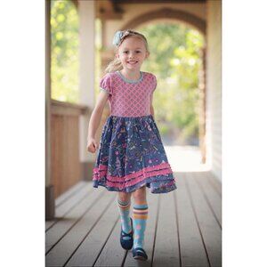 Matilda Jane Hypothesis Dress Girls Size 4 Twirl  Excellent Very gently used con